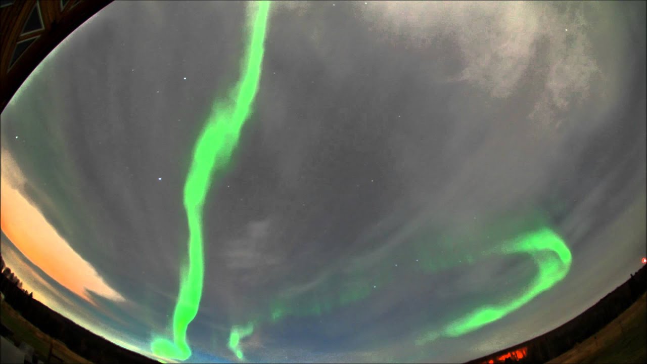 Aurora Borealis Time lapse movie in Fairbanks Oct 2012 YouTube