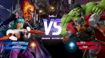 Marvel vs Capcom Infinite playthrough - Ghost Rider and Morrigan
