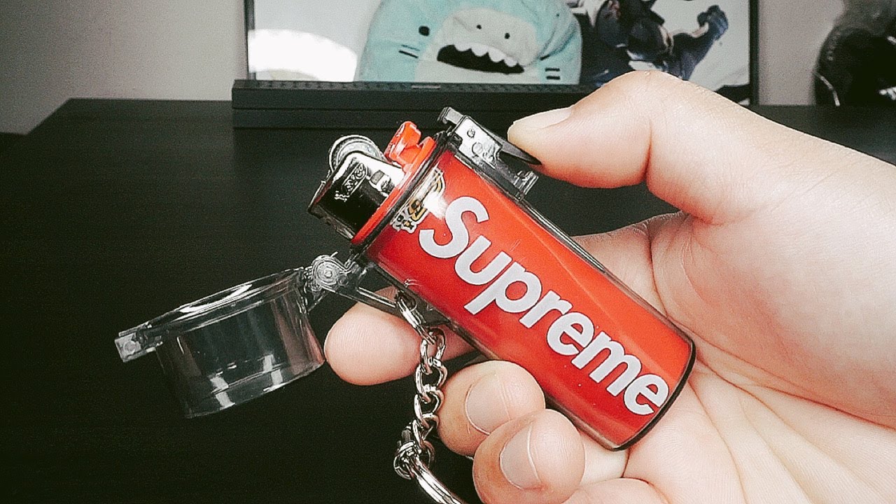 Supreme Waterproof Lighter Case Keychain.