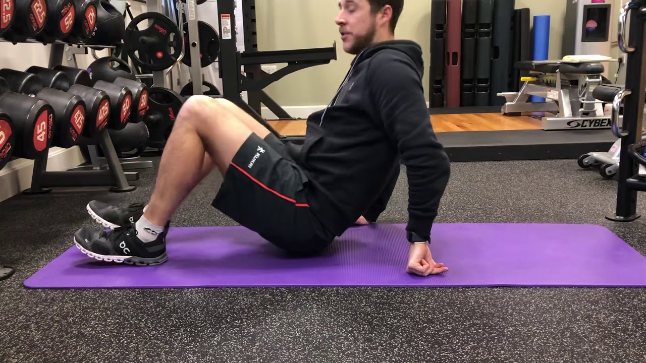 Supine Thoracic Rotation Mobilisation - YouTube