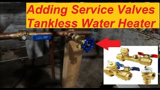 Tankless Water Heater Install Service Ports