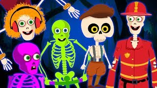 Midnight Mischief - Five Skeletons Went Out One Night | Funny Skeletons Dance Songs Compilation