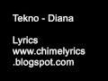Tekno - Diana Lyrics