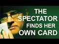 SPECTATOR 'FINDS' THEIR OWN CARD!