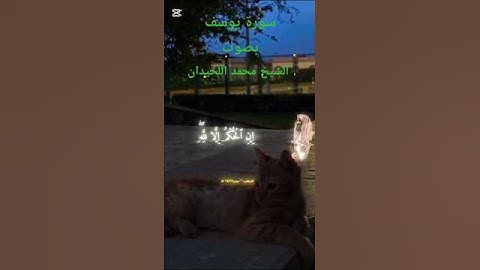 سورة يوسف - بصوت الشيخ محمد اللحيدان ❤️ - تلاوة هادئة 😌 - القرآن الكريم ❤️❤️❤️