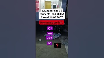 How many are left?  #reels #riddle #puzzle #brainteaser