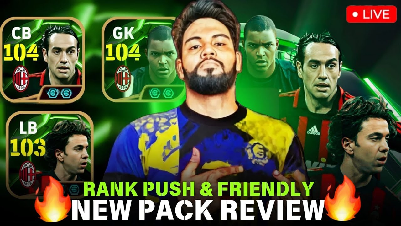 🔴 EFOOTBALL 25 NEW EPIC AC MILAN PACK REVIEW 💀| RANK PUSH & FRIENDLY🎮🔥