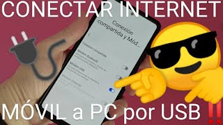 📱🔌👉💻 Cómo COMPARTIR INTERNET de MI CELULAR a MI PC con CABLE USB PASO a PASO