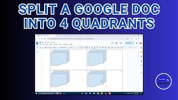 Een Google Doc in 4 kwadranten splitsen