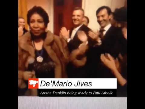 Aretha Franklin being