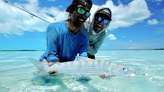 Bahamas bonefish with fly rods  Spring Time 2022