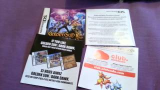 Unboxing jogos NOVO NINTENDO DS GOLDEN SUN DARK DAWN
