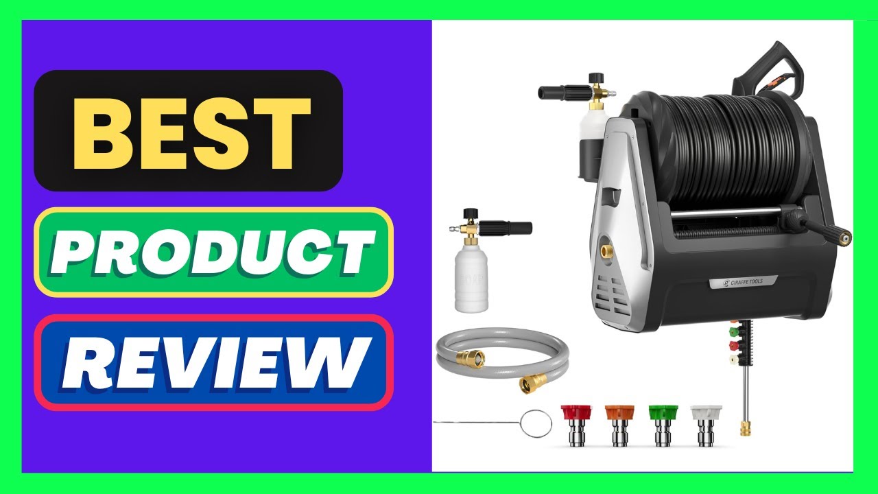 Giraffe Tools Wall Mounted Pressure Washer G30 with Upgraded 1800W