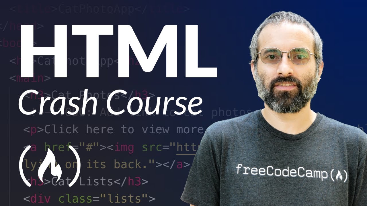 วิธีเขียนโค้ด html  Update  HTML Tutorial - Website Crash Course for Beginners (2021)