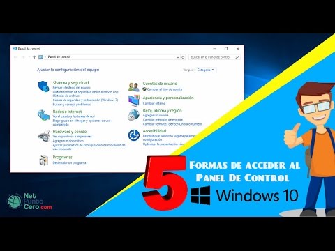 Video: Cómo Abrir El Panel De Control En Windows