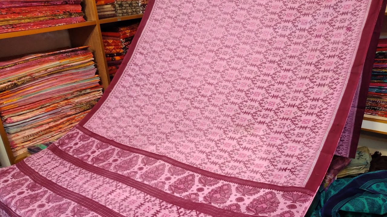 Prianta Robi Robi plus cotton print saree wholesale shop - YouTube
