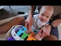 He's A Piano Playing Baby, Making Homemade Pesto & Disney Pin Trading Update! | Home Vlog