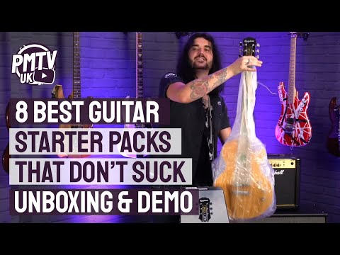 8 Best Guitar Starter Packs - Cheap Guitar & Amp Packages That Don't Suck - Unboxing & Demo