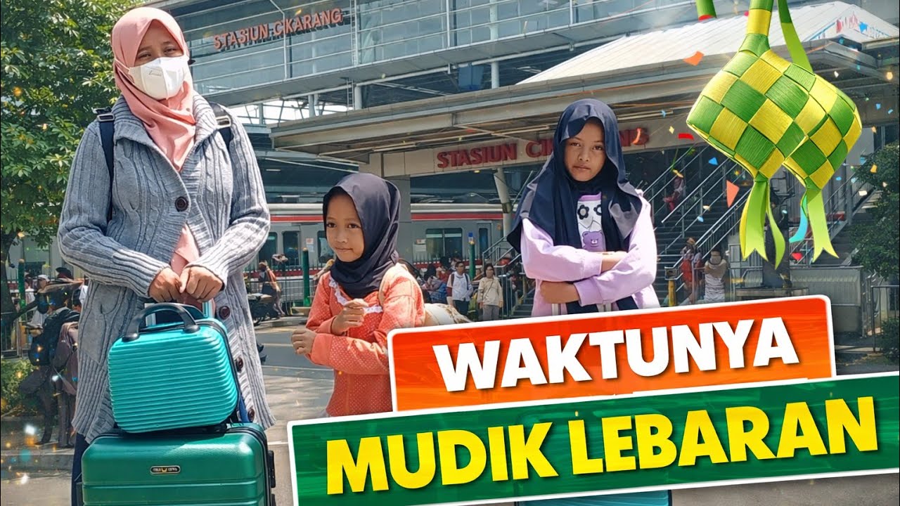 AkHIRNYA NISA BISA MUDIK NAIK KERETA API ll PERDANA MUDIK KERETA CIKARANG - KUTOARJO