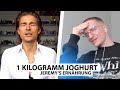 Justin reagiert auf "Ich habe 1kg SKYR gegessen" | Reaktion