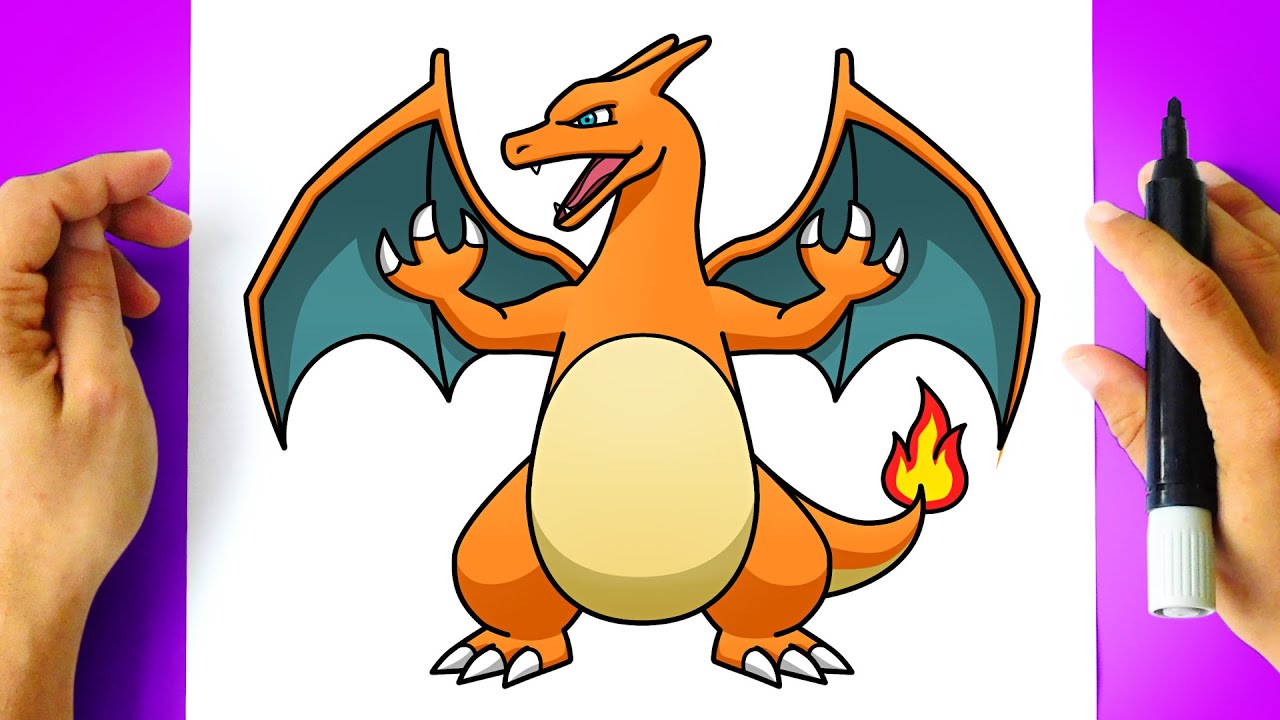 Como Desenhar o CHARIZARD FOFO I POKÉMON I Fácil 