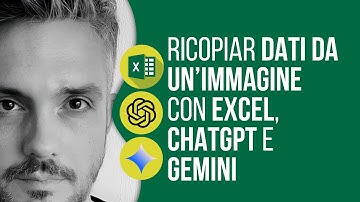 Importa dati da una foto in Excel con AI: Excel, ChatGPT e Gemini