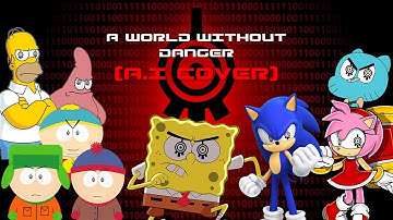 Various animated characters sing A World Without Danger (AI Cover)