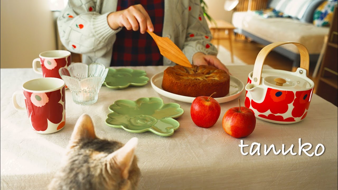 Выпекаем яблочный пирог осенью в Северном Ледовитом океане 🍎 Провожу время дома на кухне