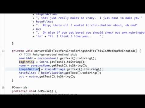 Android Application Development Tutorial   36   Setting up An Email Activity   YouTube