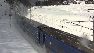 2014/3/8(Sat) ミッドナイト弘前 回9829 鶴ケ坂~大釈迦 EF81-134号機