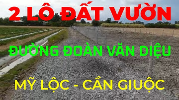 (Ms 220❤Đã Bán) 2 Lô Đất Vườn Đoàn Văn Diệu Làm Nhà Vườn Nghỉ Dưỡng Mỹ Lộc, Cần Giuộc | Bđs Long An