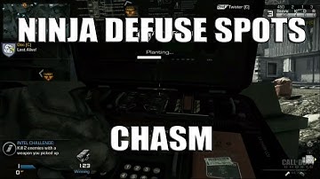 Chasm Ninja Defuse Spots | Call of Duty Ghosts Guide
