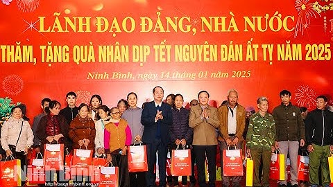 Phó Chủ tịch Quốc hội Nguyễn Khắc Định thăm, tặng quà Tết tại Ninh Bình