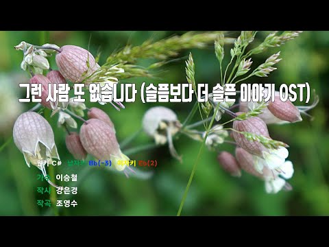 [은성반주기] 그런사람또없습니다(슬픔보다더슬픈이야기OST) - 이승철 /MR/가사