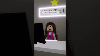 Man complains about his stay at a hotel 😆🤣 #roblox #brookhaven