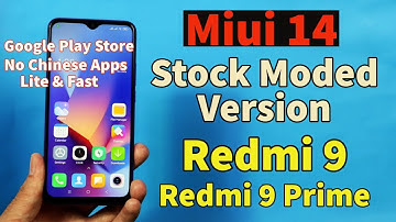 Miui 14 Stock Moded Rom On Redmi 9 Redmi 9 Prime [ اردو हिन्दी ]