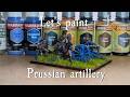 How to paint Napoleonic Prussian foot artillery