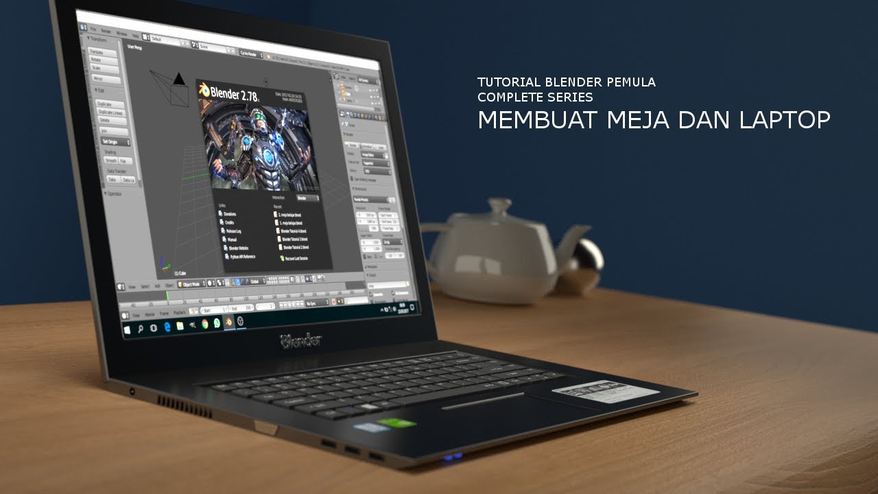 Tutorial Blender Pemula 3/17 Transformasi Objek 3D pada Blender - YouTube
