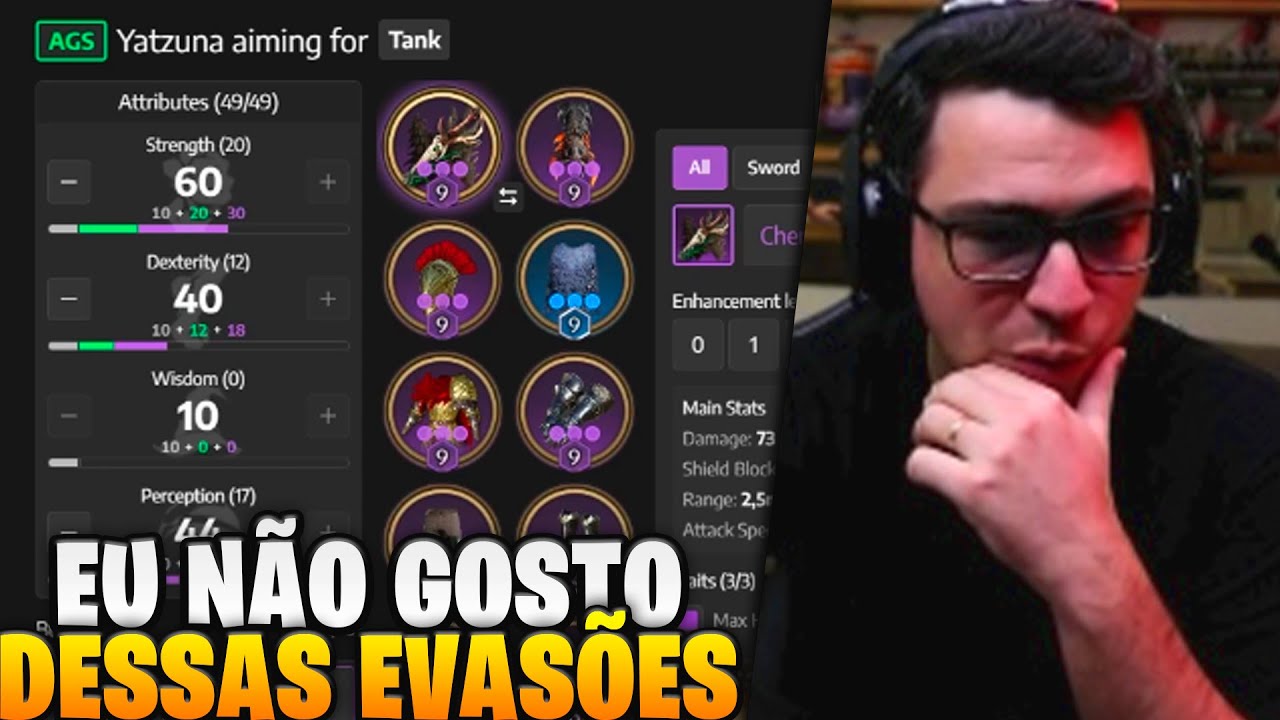 MARCO VEIO ANALISA A BUILD DO YATZUNA (ESPADA ESCUDO + ESPADÃO) | THRONE AND LIBERTY