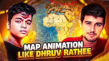 Map Animation Edit Like Dhrov Rathee || dhruv rathee video editing kaise karte hain @dhruvrathee