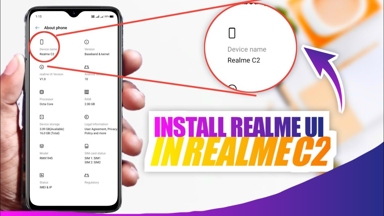 Now Install Realme UI In Realme C2 | Realme C2 Realme UI Stable Updated Install