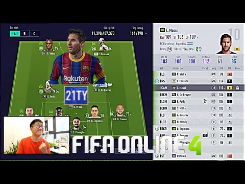 FIFA ONLINE 4: Đi Chợ, Đập Thẻ Build Team Tottenham & Trải Nghiệm MESSI & RONALDO 21TOTY Cùng VKQ