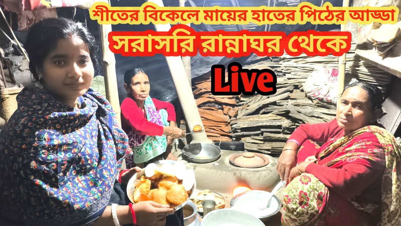 শীতের বিকেলে মায়ের হাতের পিঠের আড্ডা সরাসরি রান্নাঘর থেকে