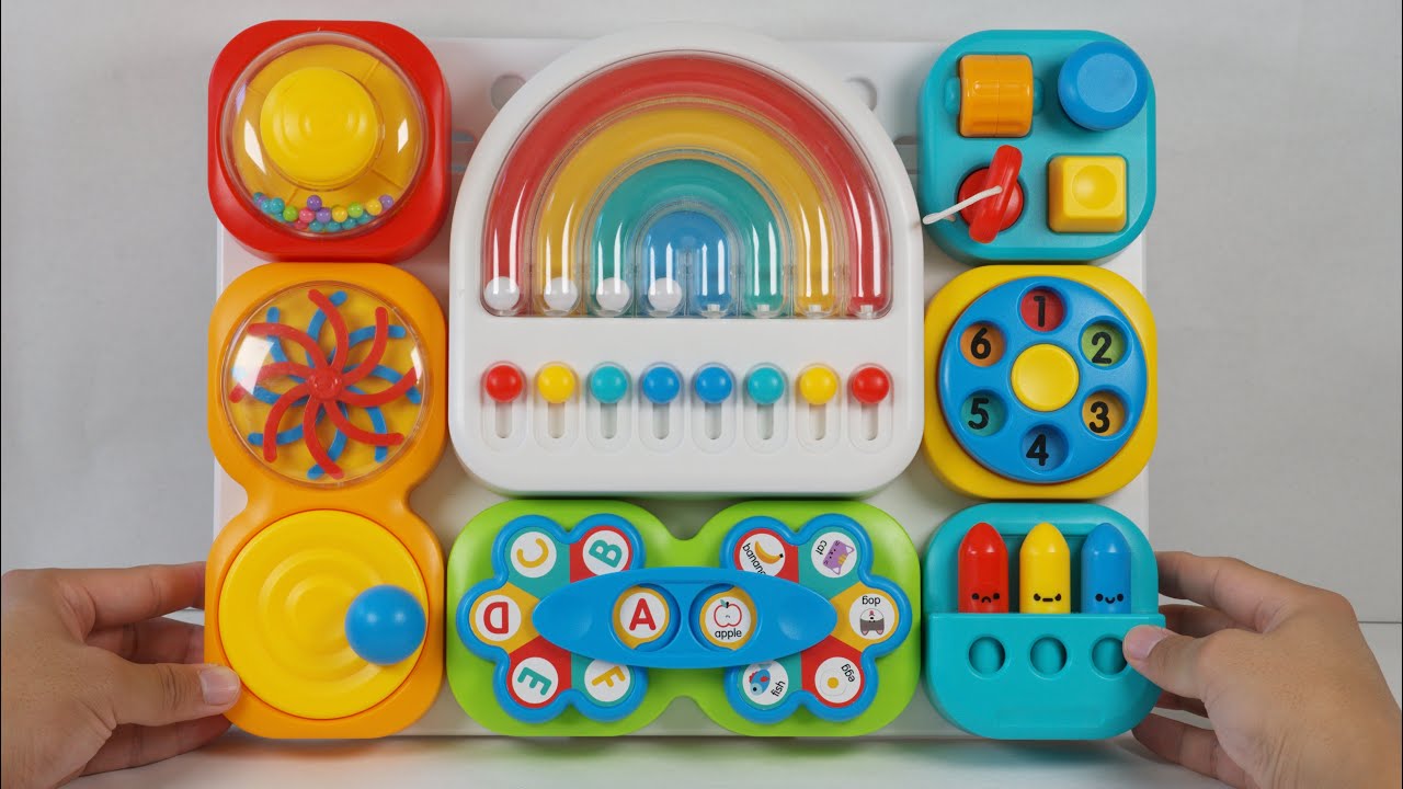 Fidget Board Toy ASMR |  Satisfying Play (Busy Board) | No Talking