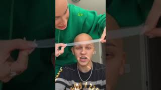 I Get Eyebrows Finally 😳😭 Makeup for Alopecia #malemakeup #makeuptransformation #shorts