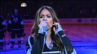 Pia Toscano Sings The National Anthem - Stanley Cup Final Game 2 - LA Kings vs NY Rangers - 6/7/14