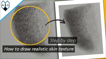 How to draw realistic skin texture | Skin