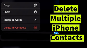 How to Delete Multiple iPhone Contacts at Once