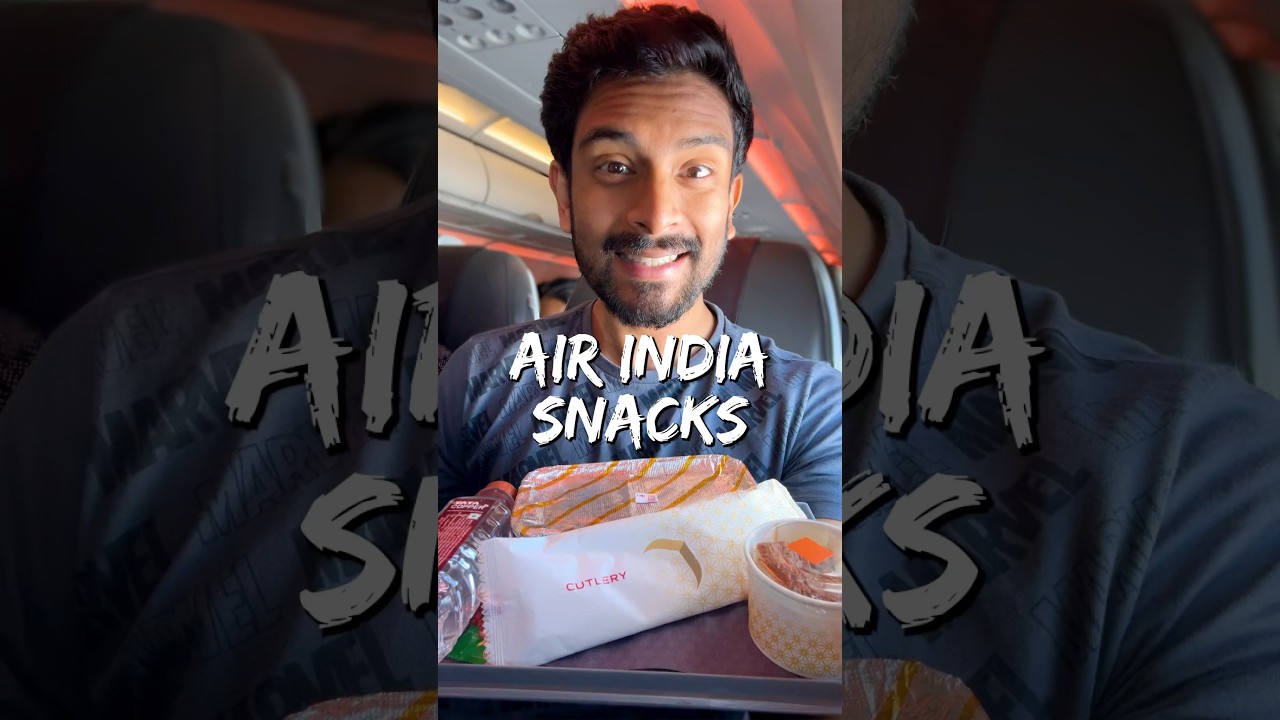 Veg Vs Non-Veg Snacks On Air India??! ✈️🍛