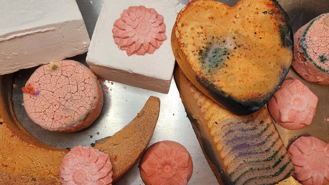 Jumbo Gym Chalk, Gritty Reforms, Pasted Reforms, Cornstarch Crunchies | ASMR